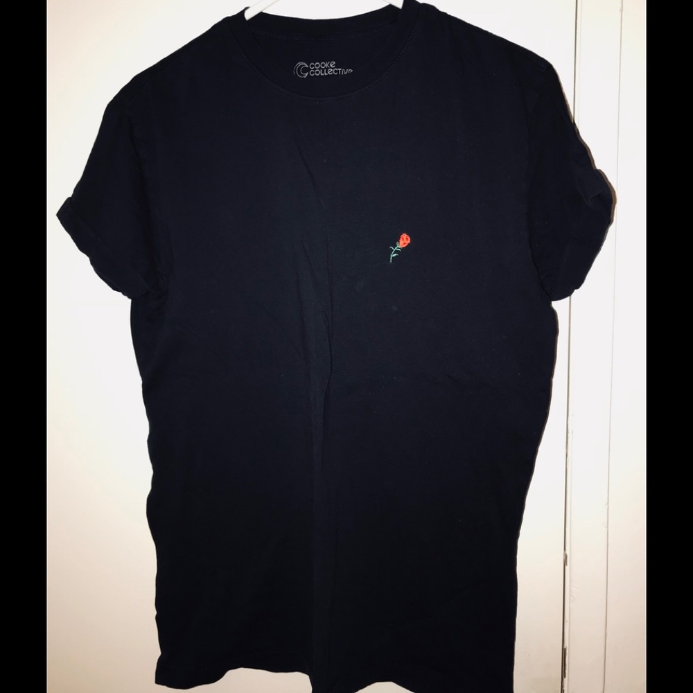 Urban Outfitters Rose Embroidered T-Shirt